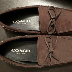 Men's Coach Brown Suede Loafers